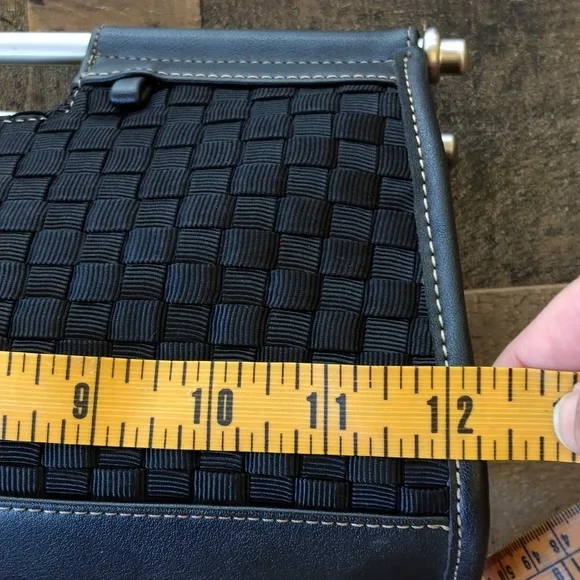 The Sak Black Woven Clutch with Silver Handle - Picture 7 of 8